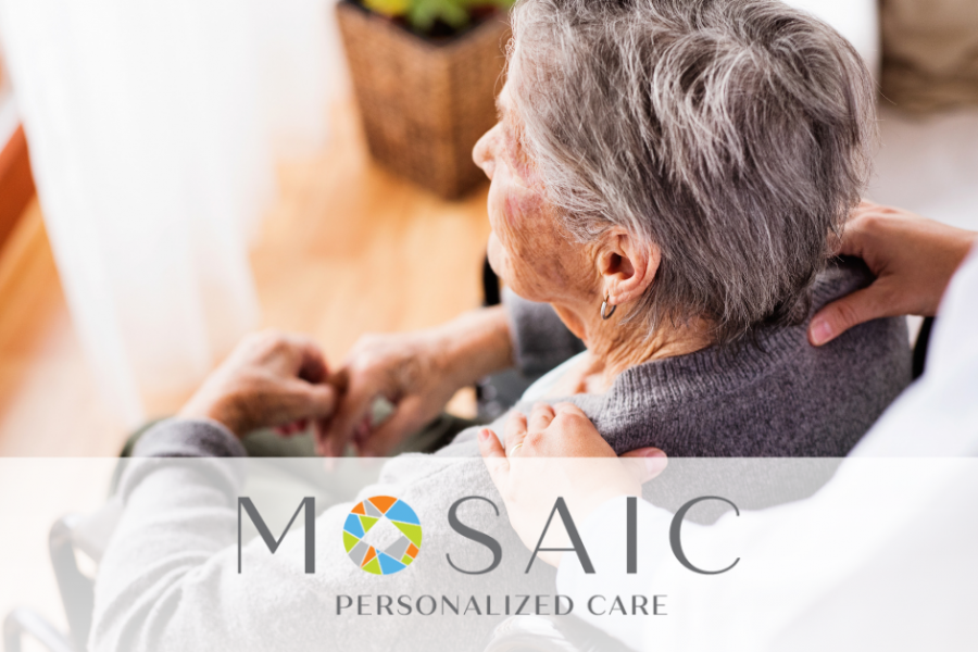 graphic displaying the new mosaic personalized memory care program