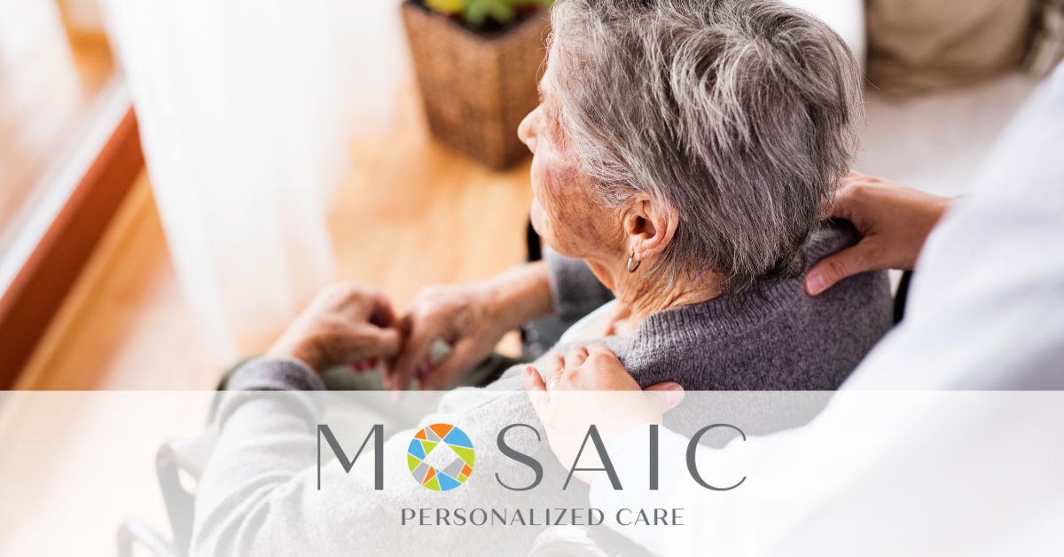 graphic displaying the new mosaic personalized memory care program