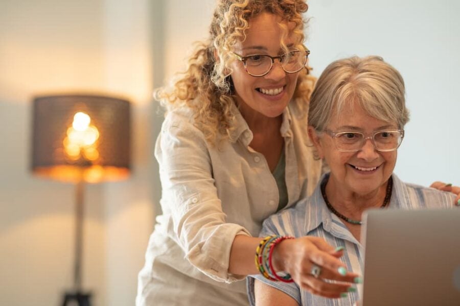 family discussing assisted living options